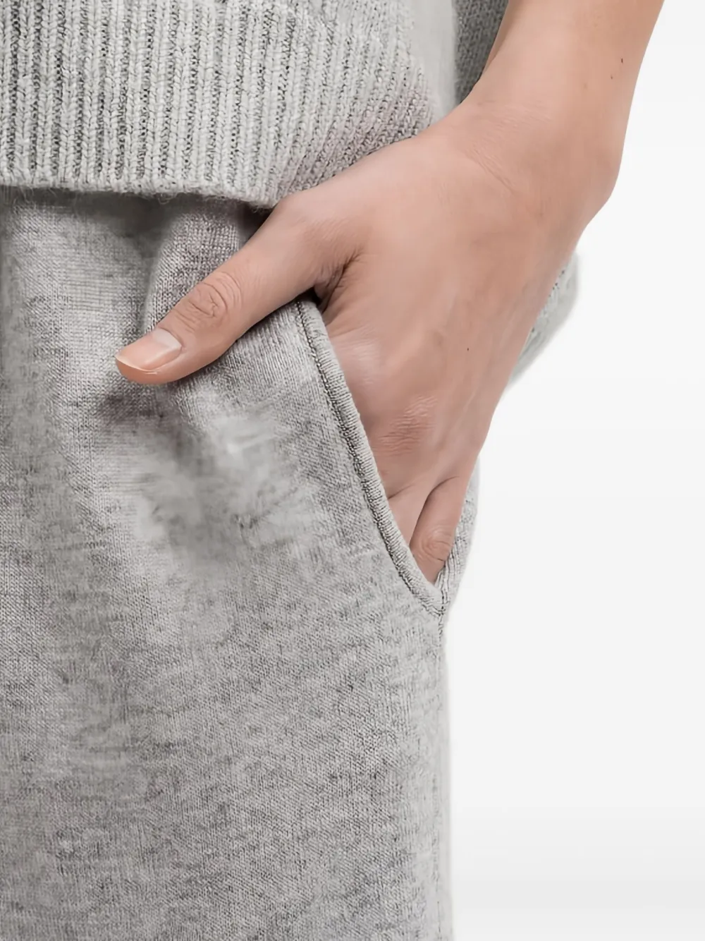Brunello Cucinelli Drawstring Track Pants In Gray