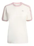 adidas ruffled three-stripes T-shirt - White