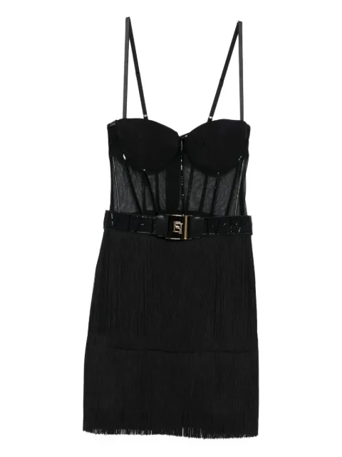 Elisabetta Franchi Abito con frange Tulle