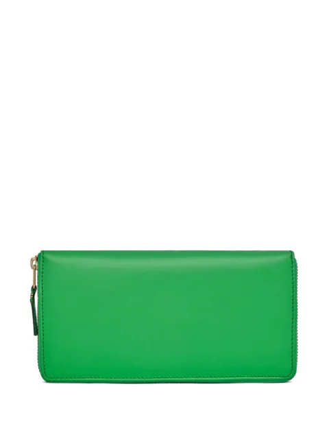 Comme Des Garçons Wallet cartera de piel con cierre en el contorno