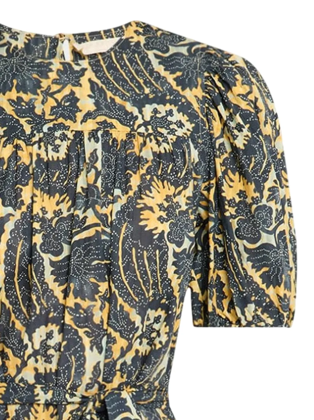 Ulla Johnson Rosalie mini-jurk met bloemenprint en ceintuur Groen