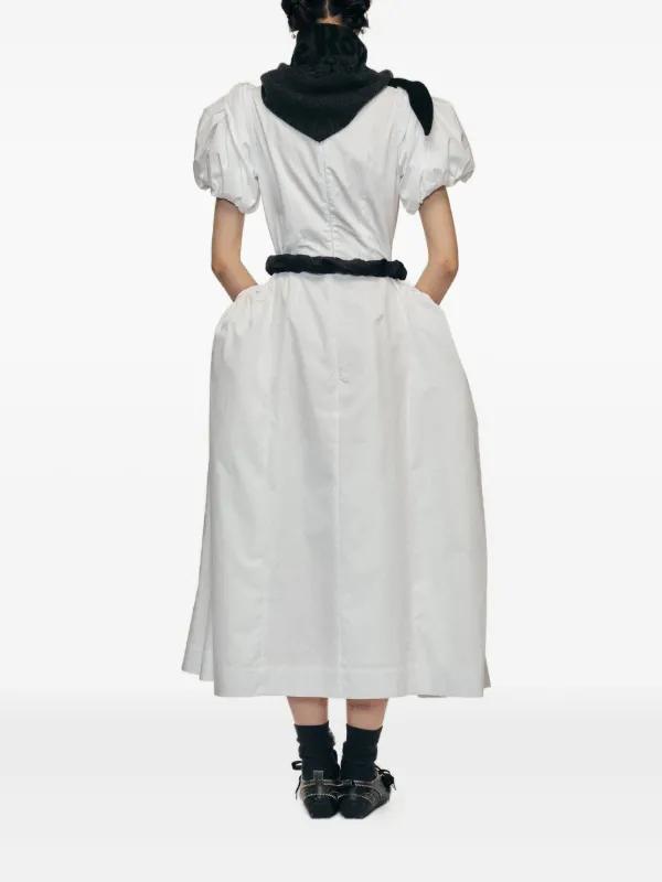 Simone Rocha パフスリーブ ドレス | ホワイト | FARFETCH JP
