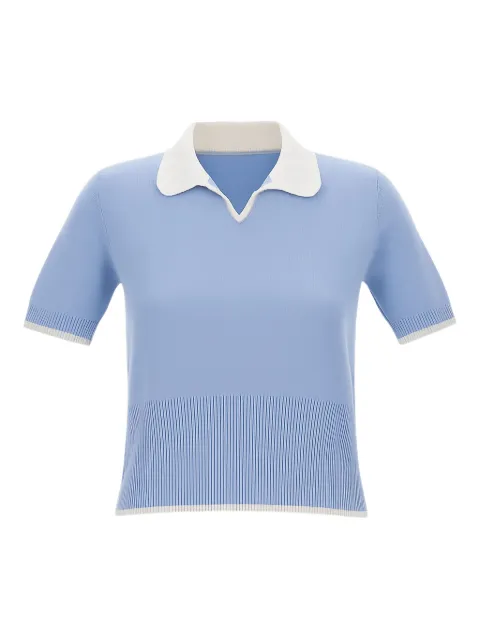 Thom Browne playera tipo polo de manga corta 