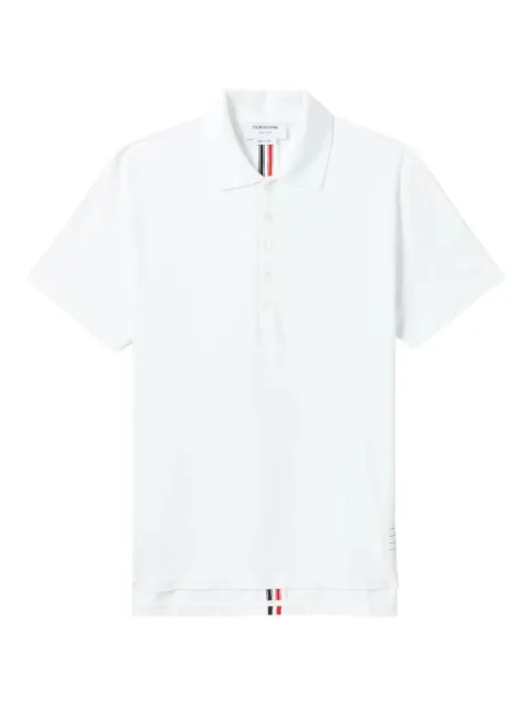 Thom Browne striped short-sleeve polo shirt