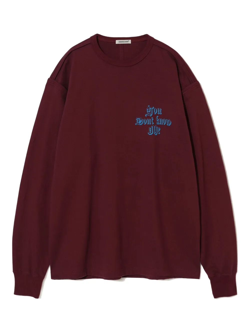 Undercover cotton long-sleeve T-shirt | Red | Image 1