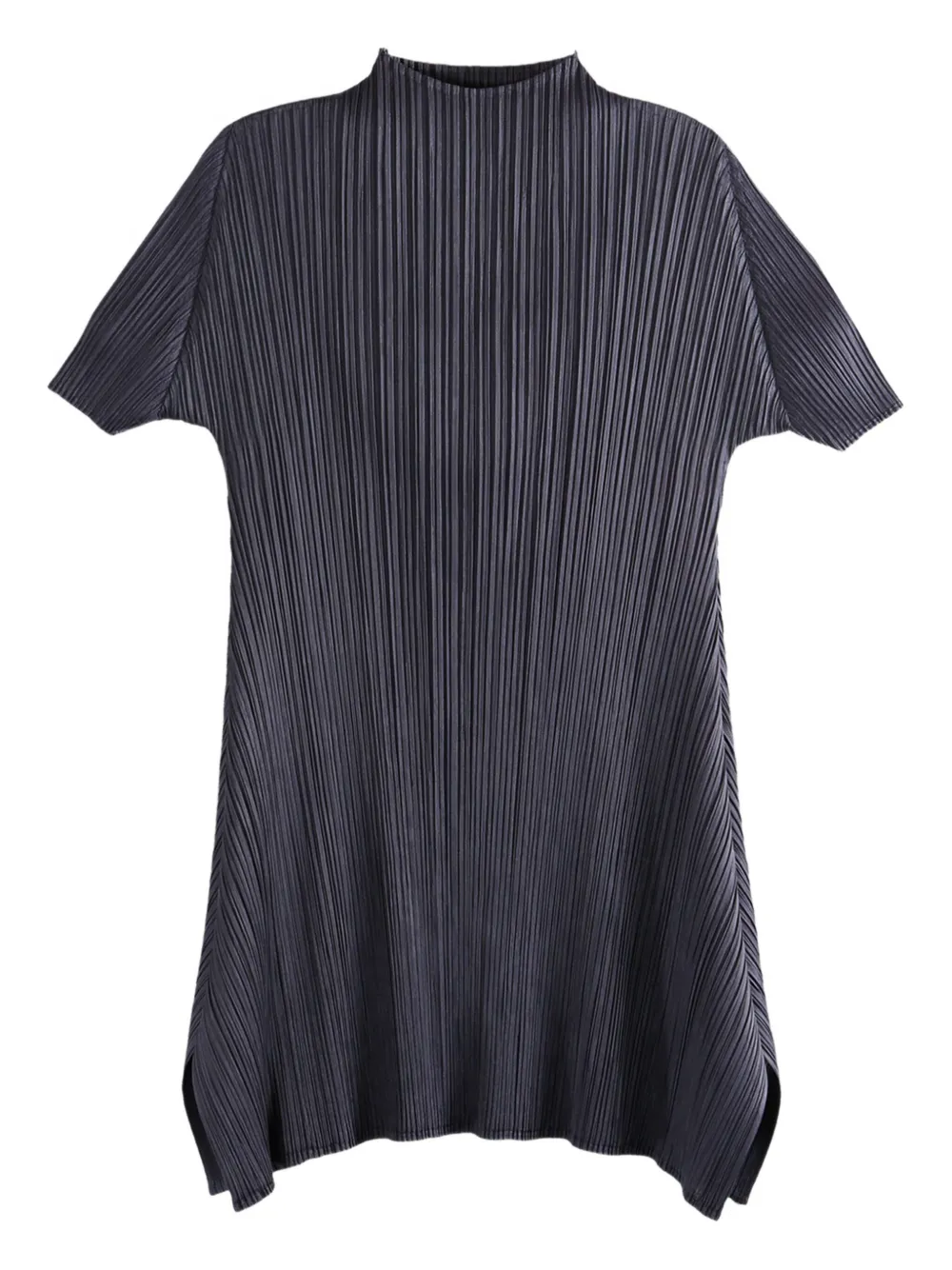 Pleats Please Issey Miyake Monthly Colors:July pleated short-sleeve tunic Grijs