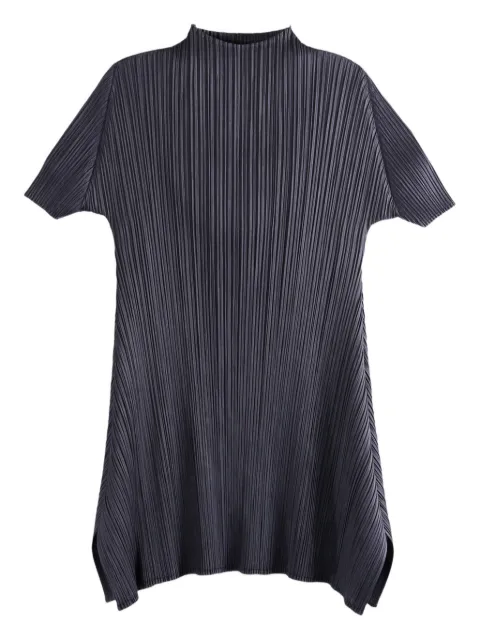 Pleats Please Issey Miyake Monthly Colors:July pleated short-sleeve tunic