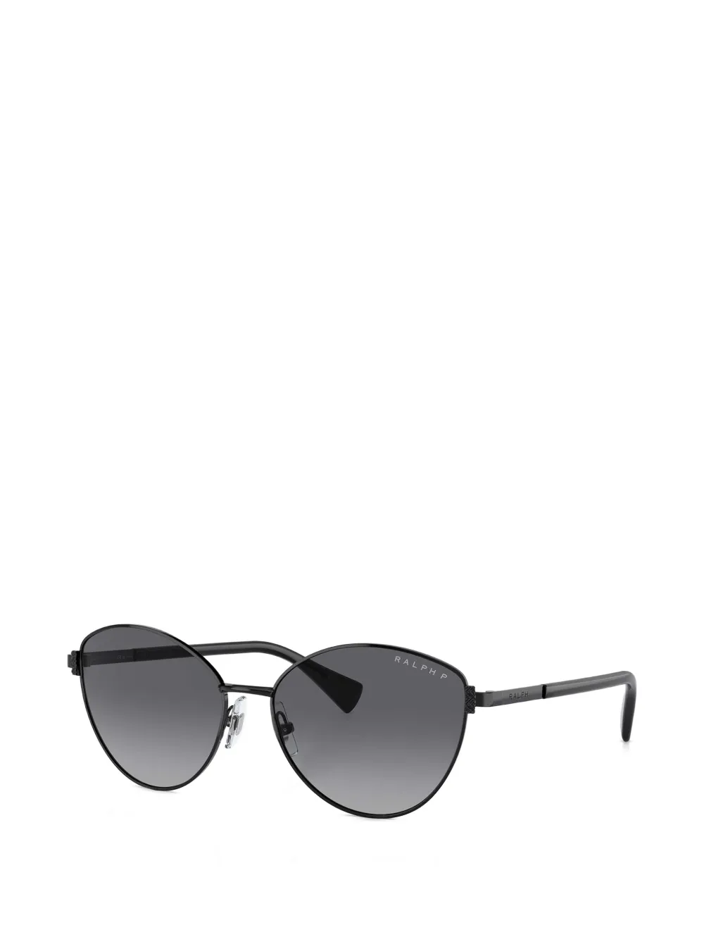 POLO RALPH LAUREN EYEWEAR Zonnebril met rond montuur Zwart
