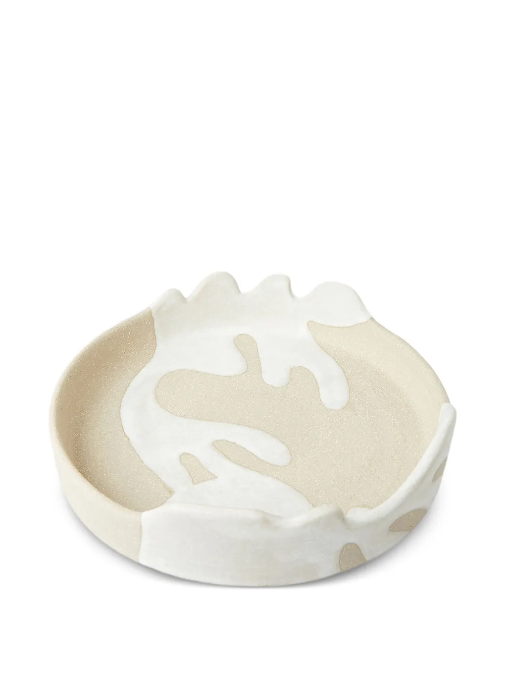 Marloe Marloe glazed clay tray - ニュートラル Marloe Marloe glazed clay tray - ニュートラル