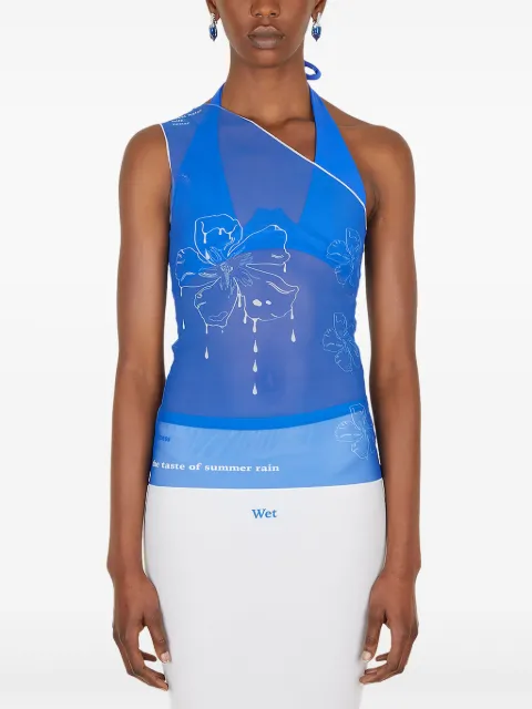 Di Petsa single-shoulder tank top