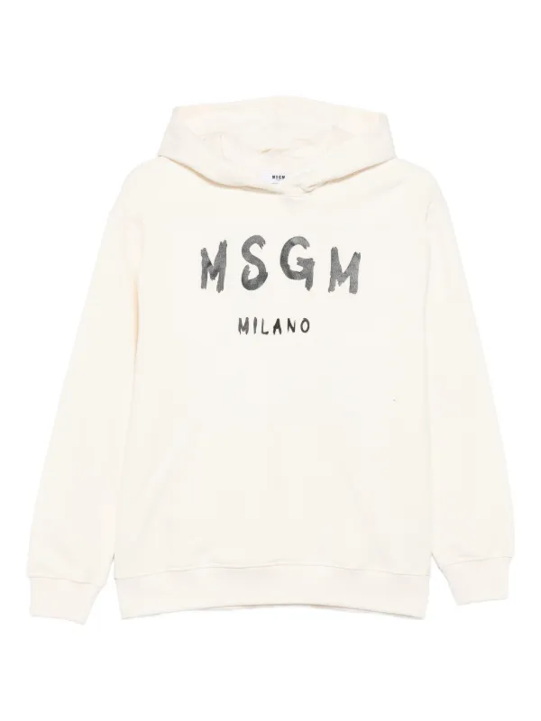MSGM(エムエスジーエム)Kids パーカー MSGM Kids ロゴ パーカー | ニュートラル | FARFETCH JP