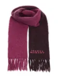 ISABEL MARANT two-tone fringed scarf - Pink