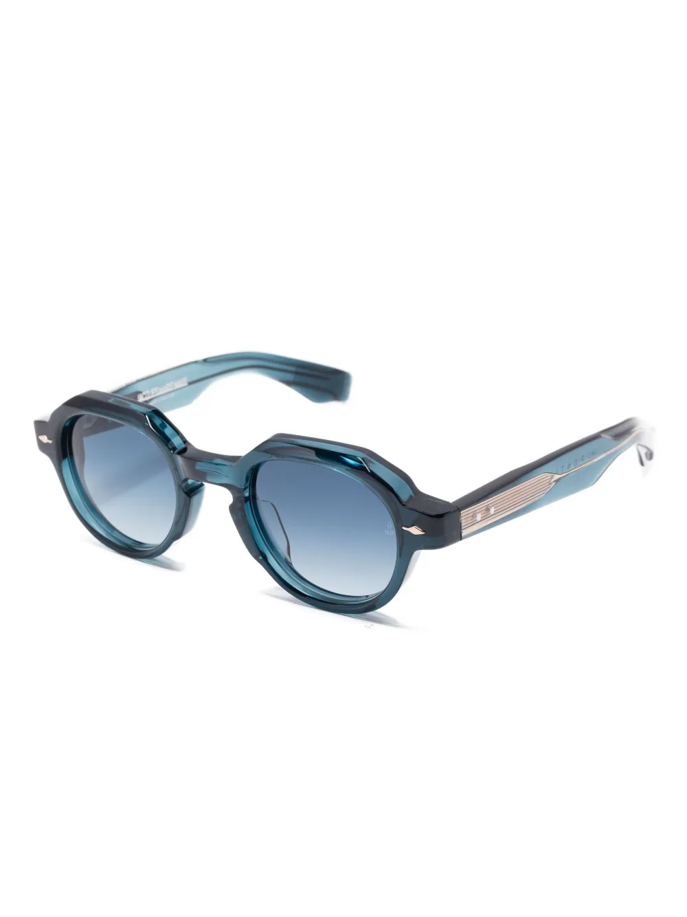 Jacques Marie Mage gradient-lens geometric sunglasses - Blauw