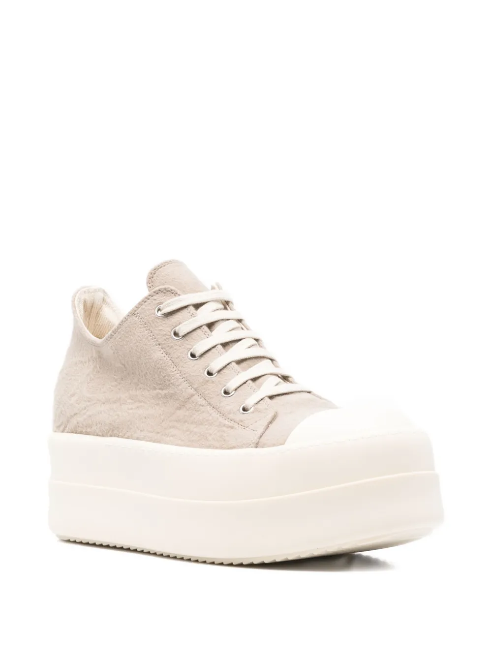 Rick Owens DRKSHDW platform lace-up sneakers Neutrals