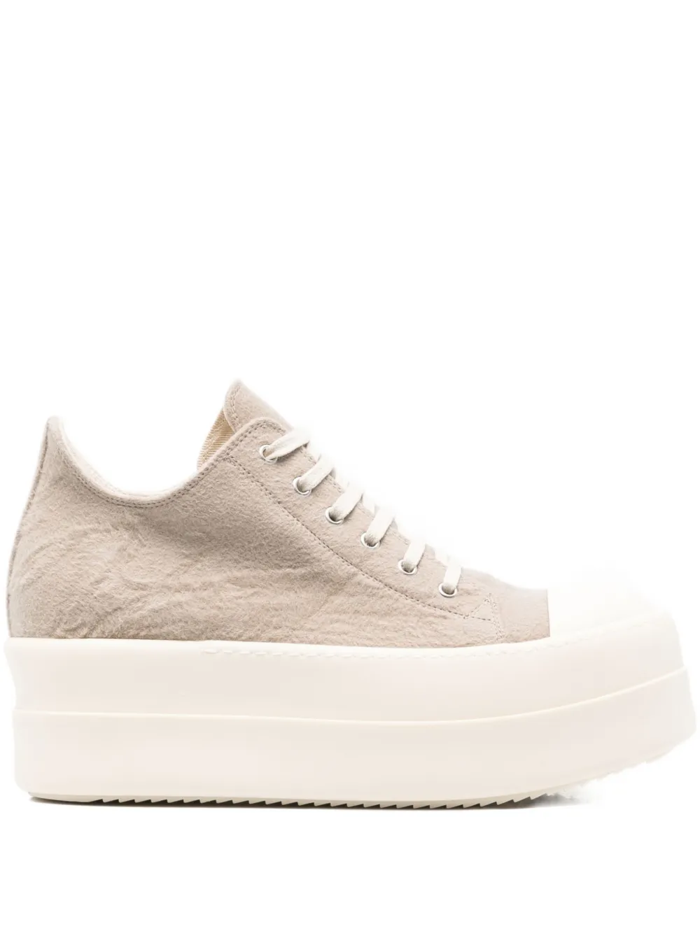 Rick Owens DRKSHDW platform lace-up sneakers Neutrals