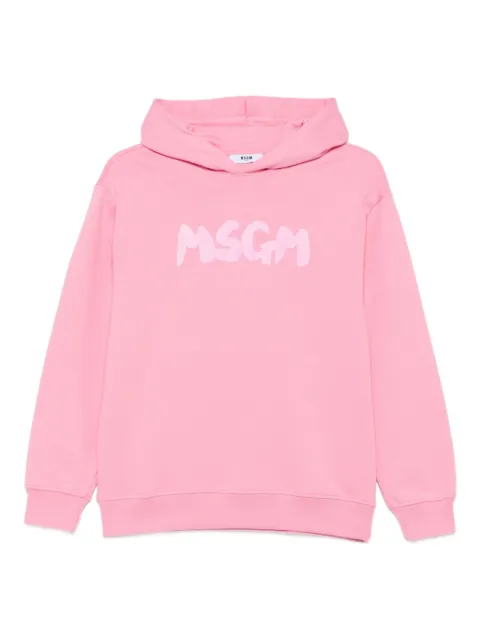 MSGM Kids hoodie con logo estampado