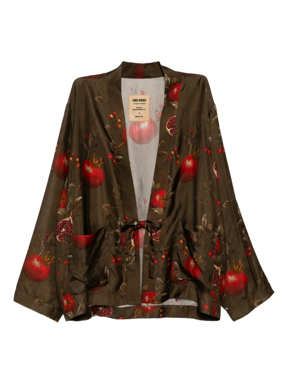 graphic-print blouse