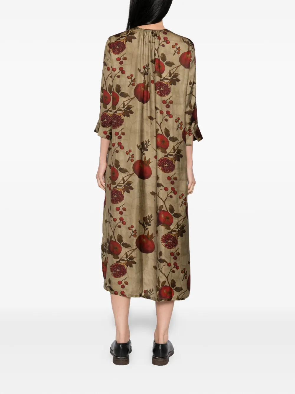 Uma Wang Jurk met print Groen