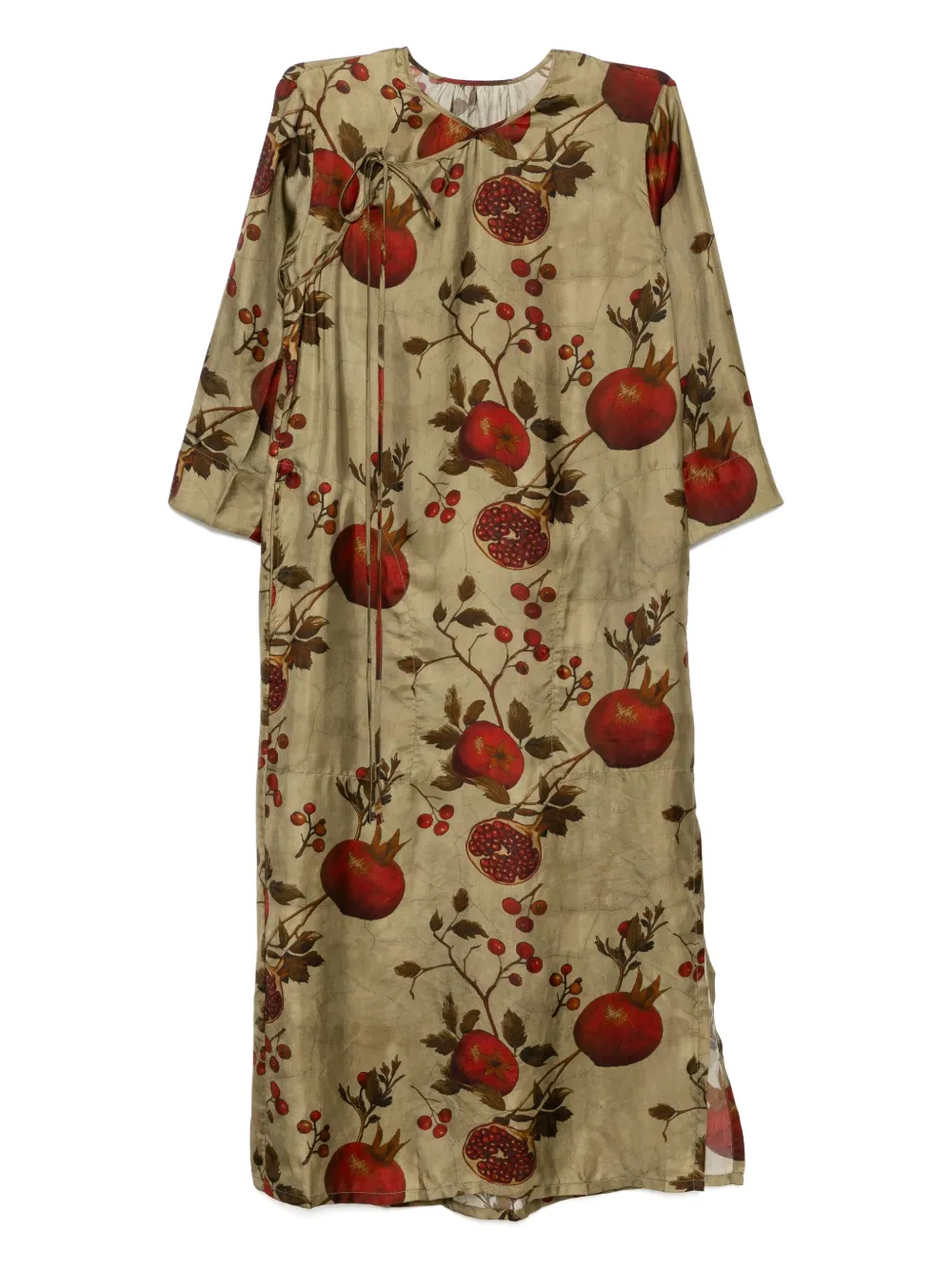 Uma Wang Jurk met print Groen