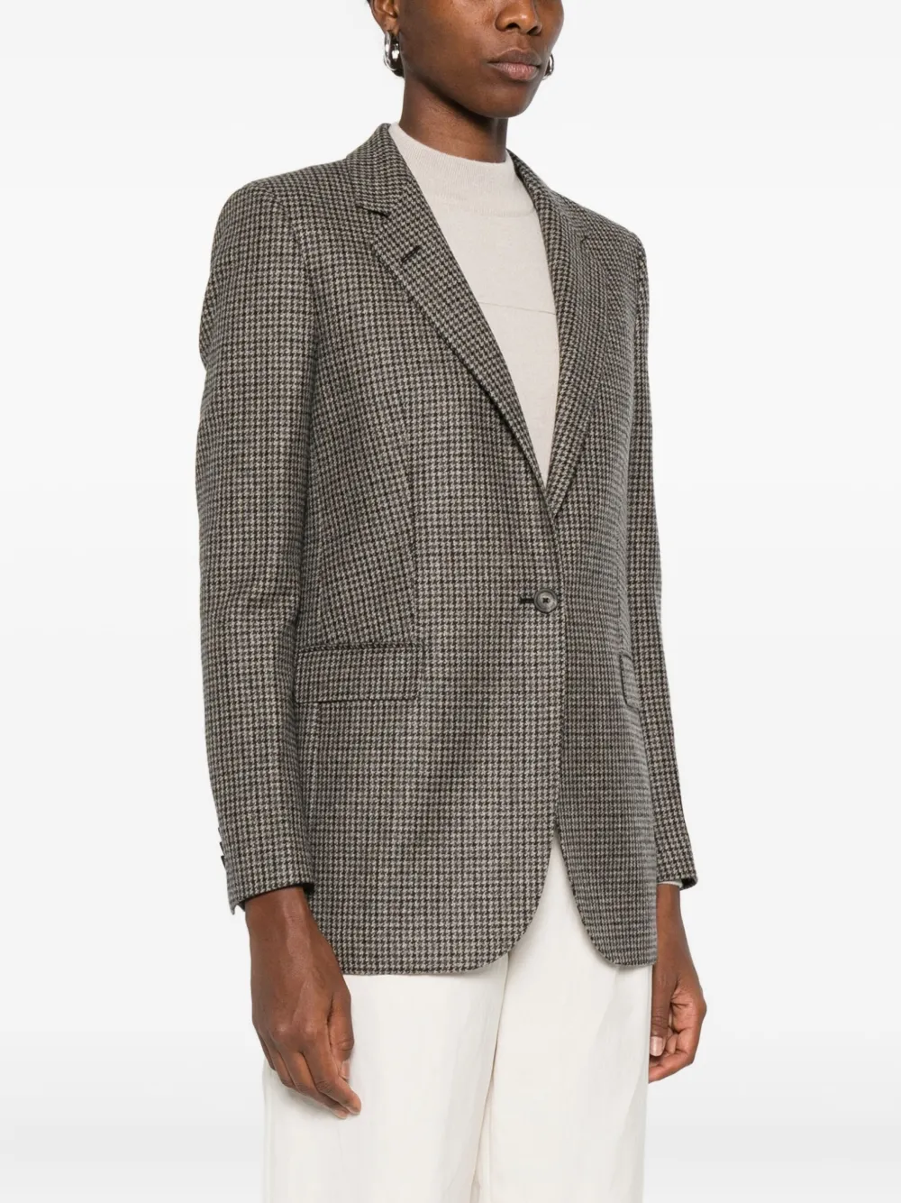 Tagliatore Blazer met pied-de-poule print Grijs