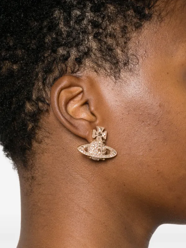 Vivienne Westwood orb-crystal Earrings Gold FARFETCH