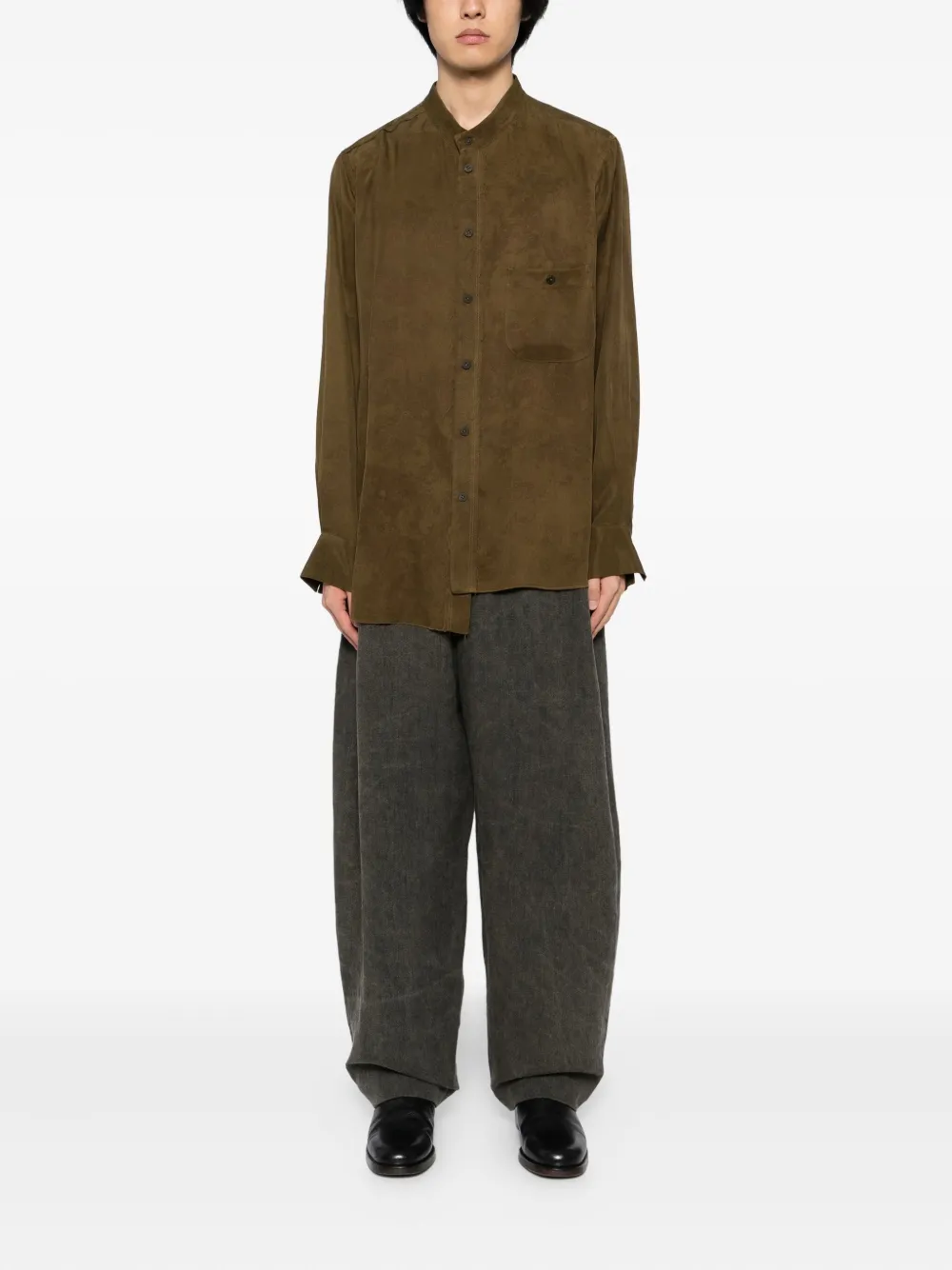 Uma Wang Linnen broek - Grijs