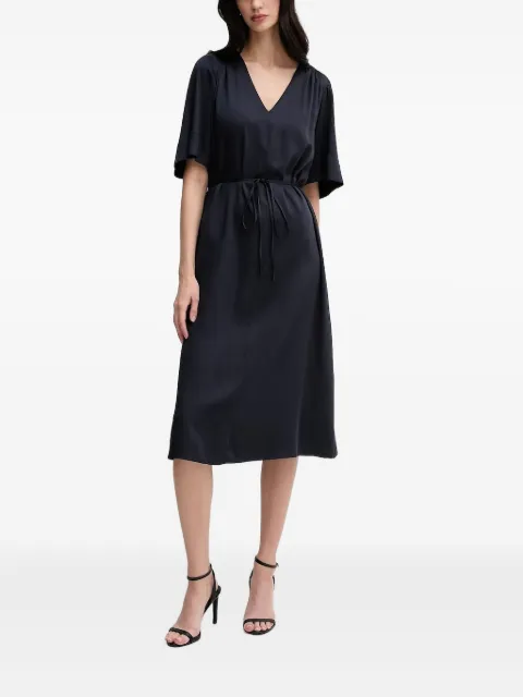 Gant V-neck tie-waist midi dress
