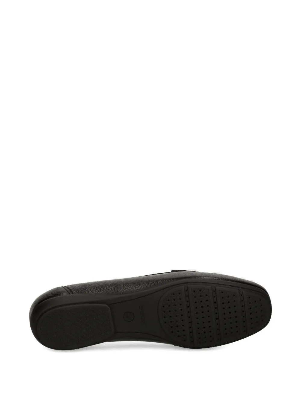 Geox penny leather loafers Black