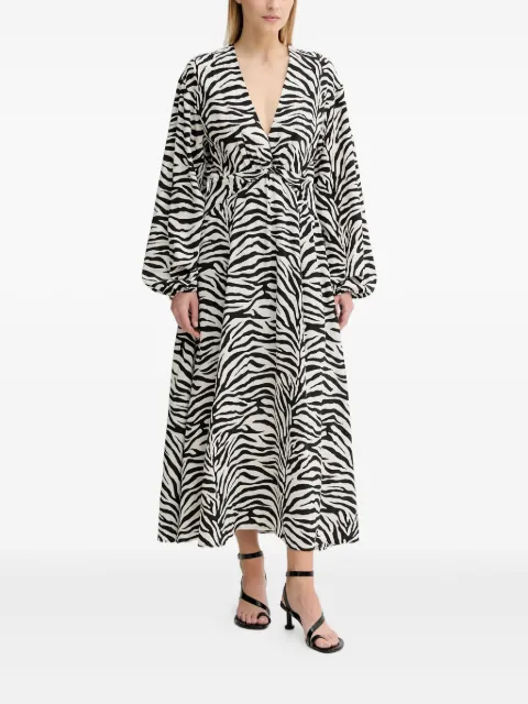 Gestuz vestido largo GZveva con estampado de cebra