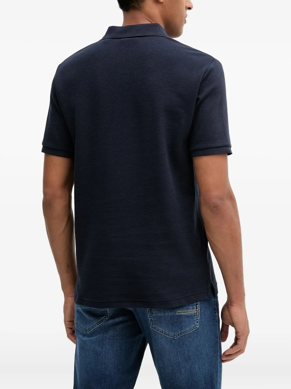 Gant logo-embroidery polo shirt - Blauw
