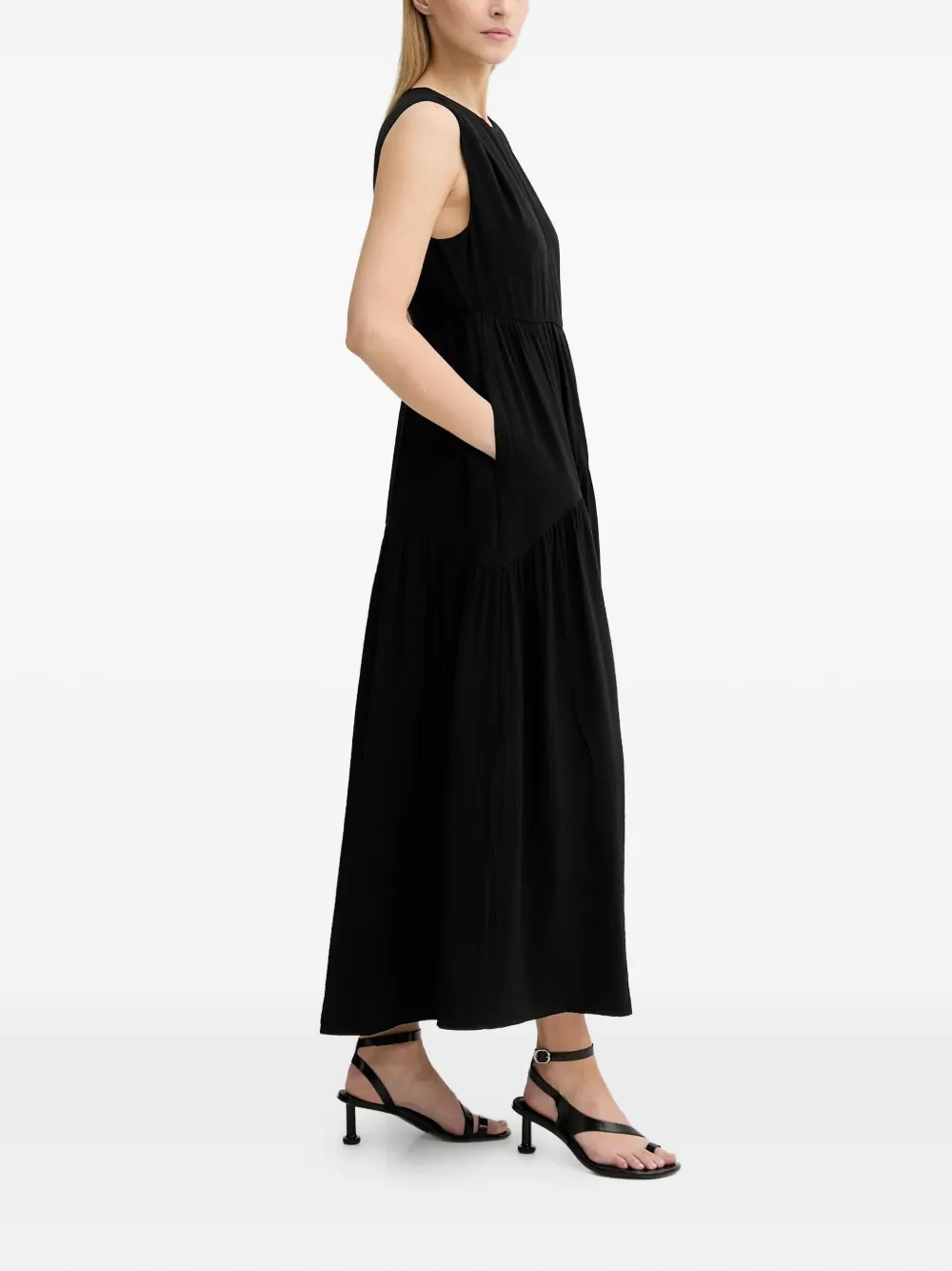 Gestuz Camila sleeveless midi dress - Zwart