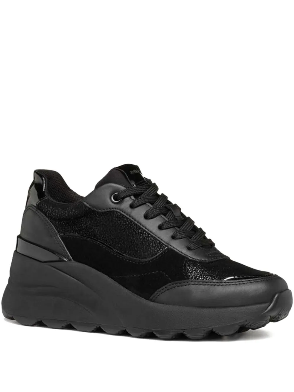 Geox Spherica High-top Snakers In Black