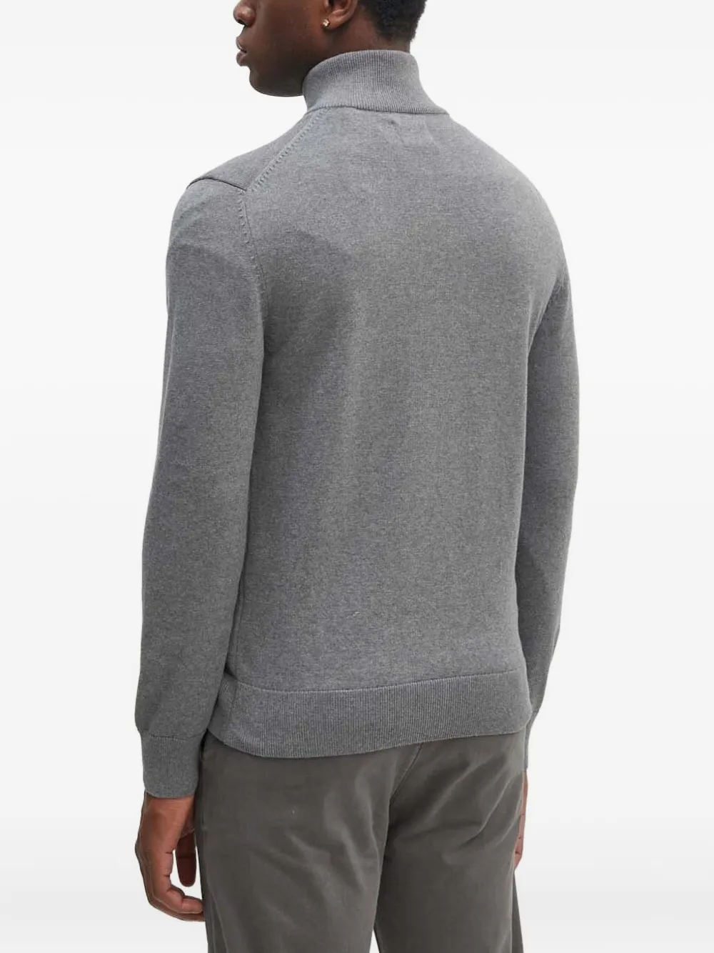 Gant Katoenen vest met rits Grijs