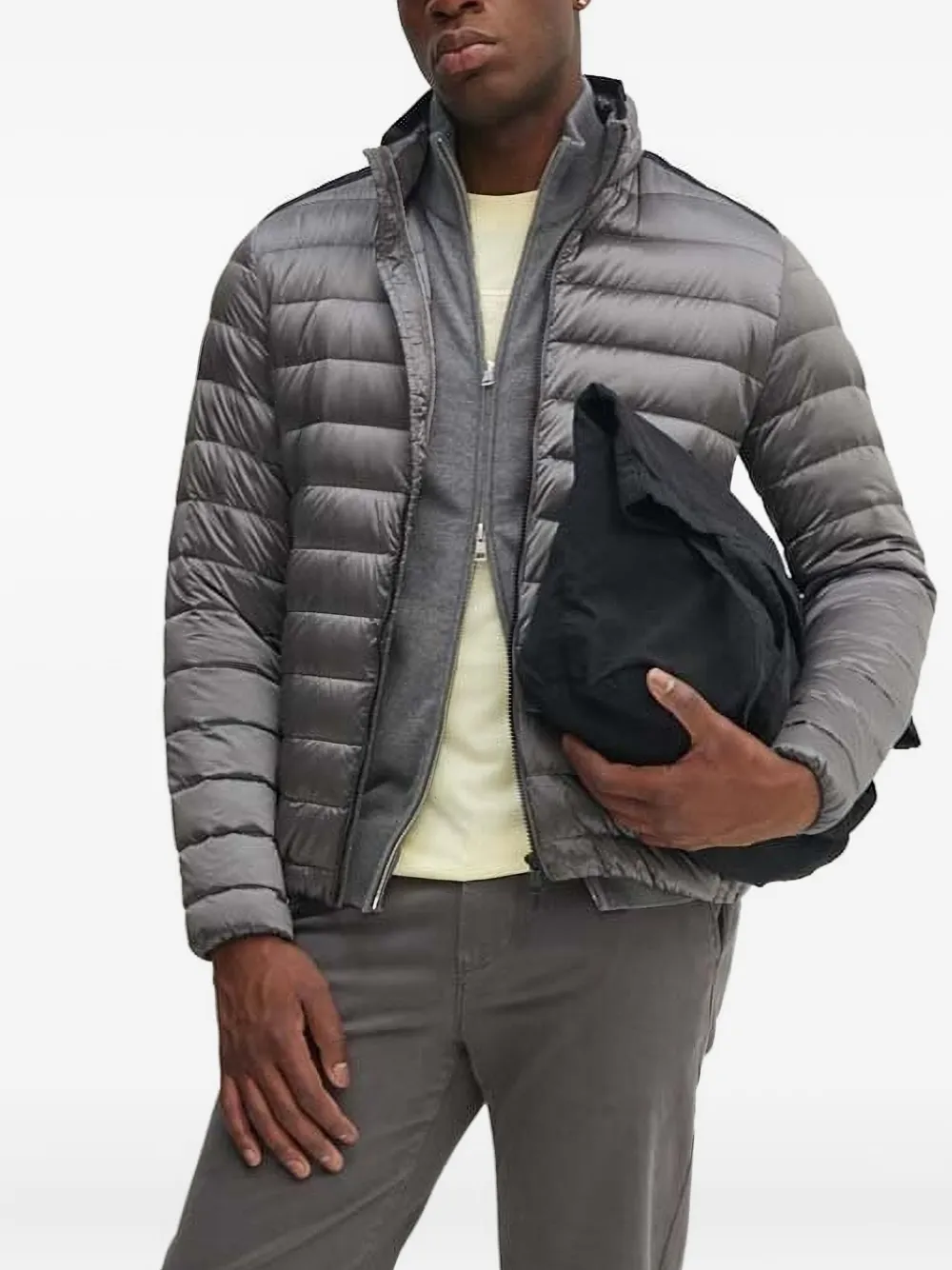 Gant Katoenen vest met rits Grijs
