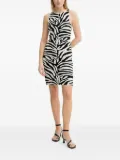 Gestuz zebra-print sleeveless mini dress - Black