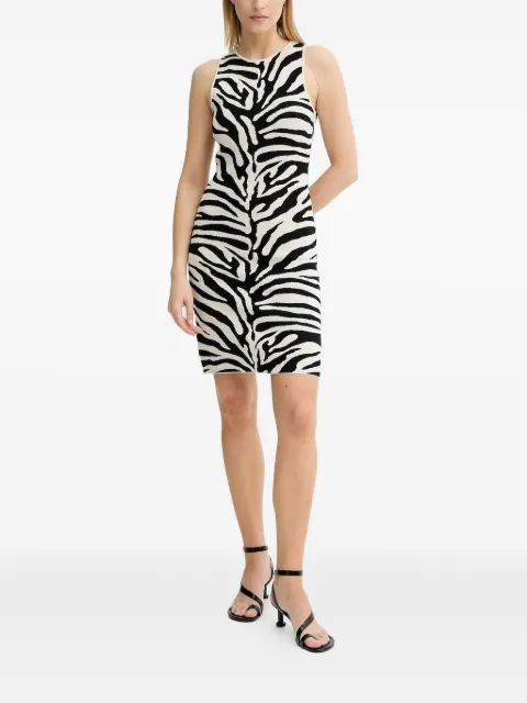 Gestuz zebra-print sleeveless mini dress