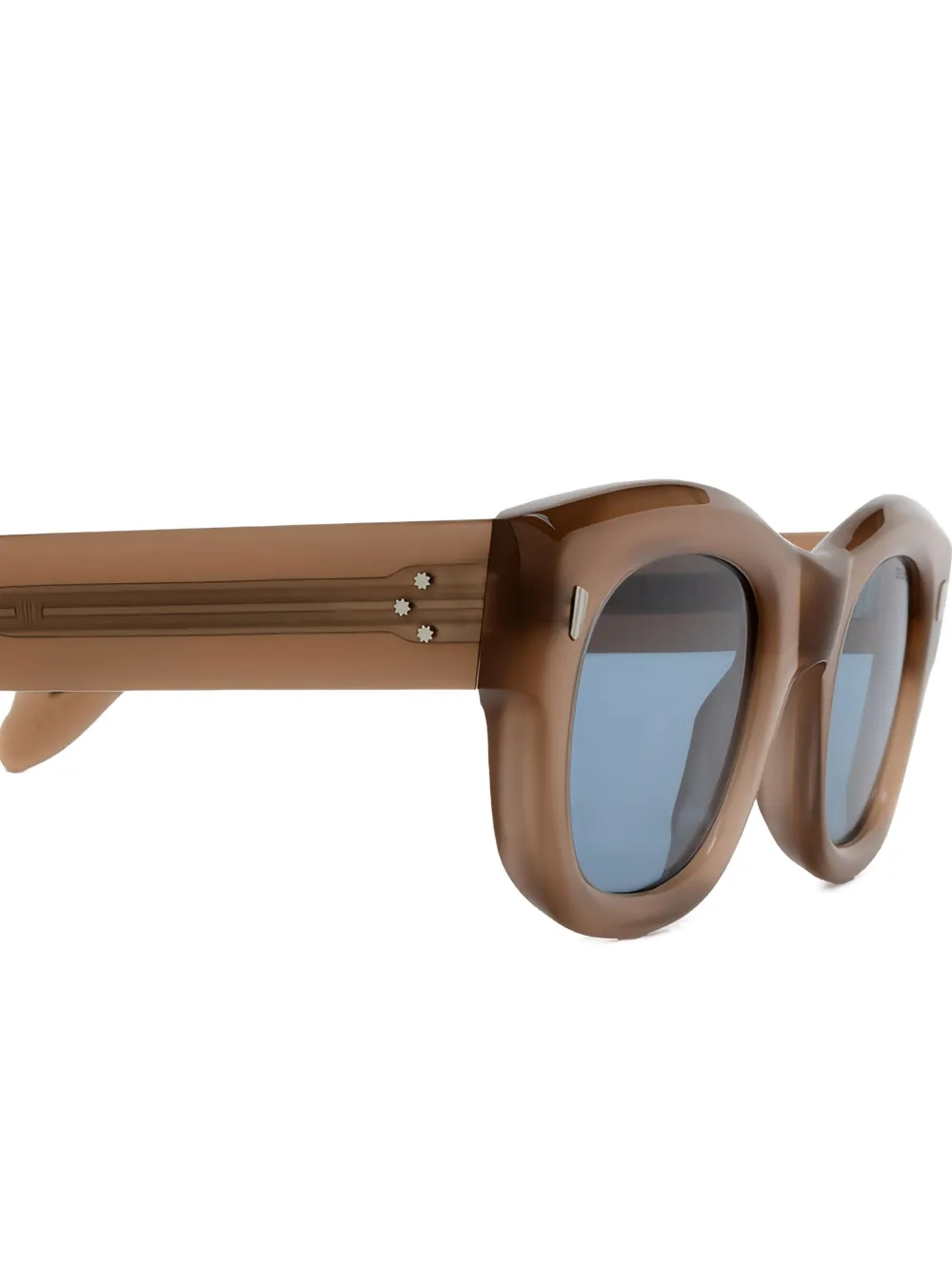 Cutler & Gross 9261 zonnebril met rond montuur Bruin