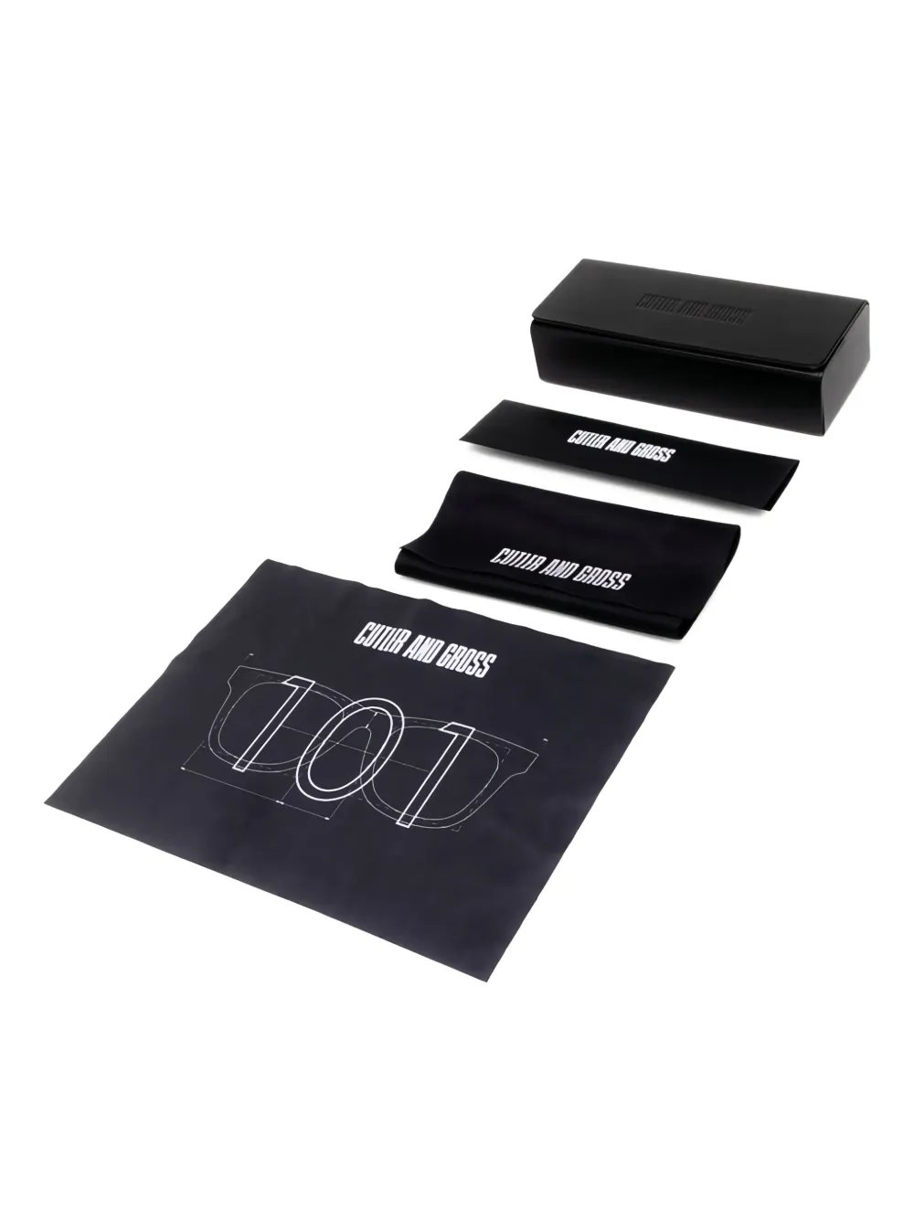 Cutler & Gross 9261 zonnebril met rond montuur Bruin