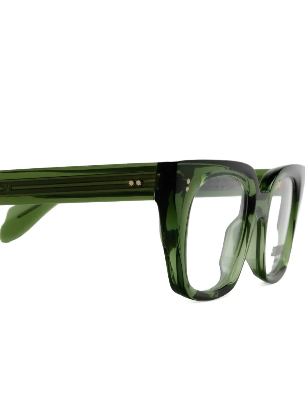 Cutler & Gross Bril met vierkant montuur Groen
