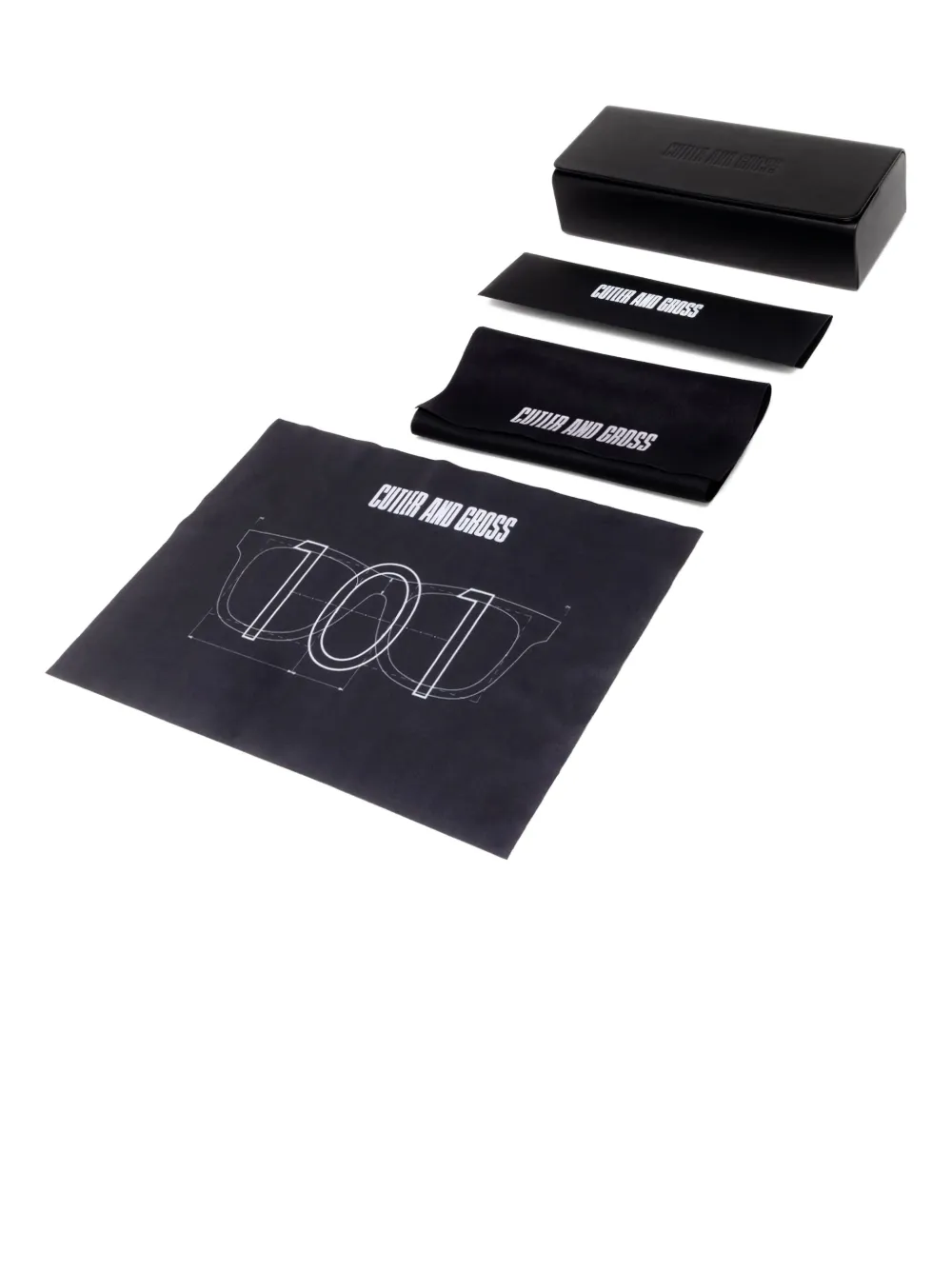 Cutler & Gross Bril met vierkant montuur Groen