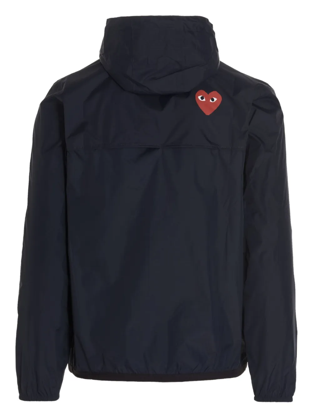  Comme Des Garçons Play Hooded Logo-patch Jacket - Blue 