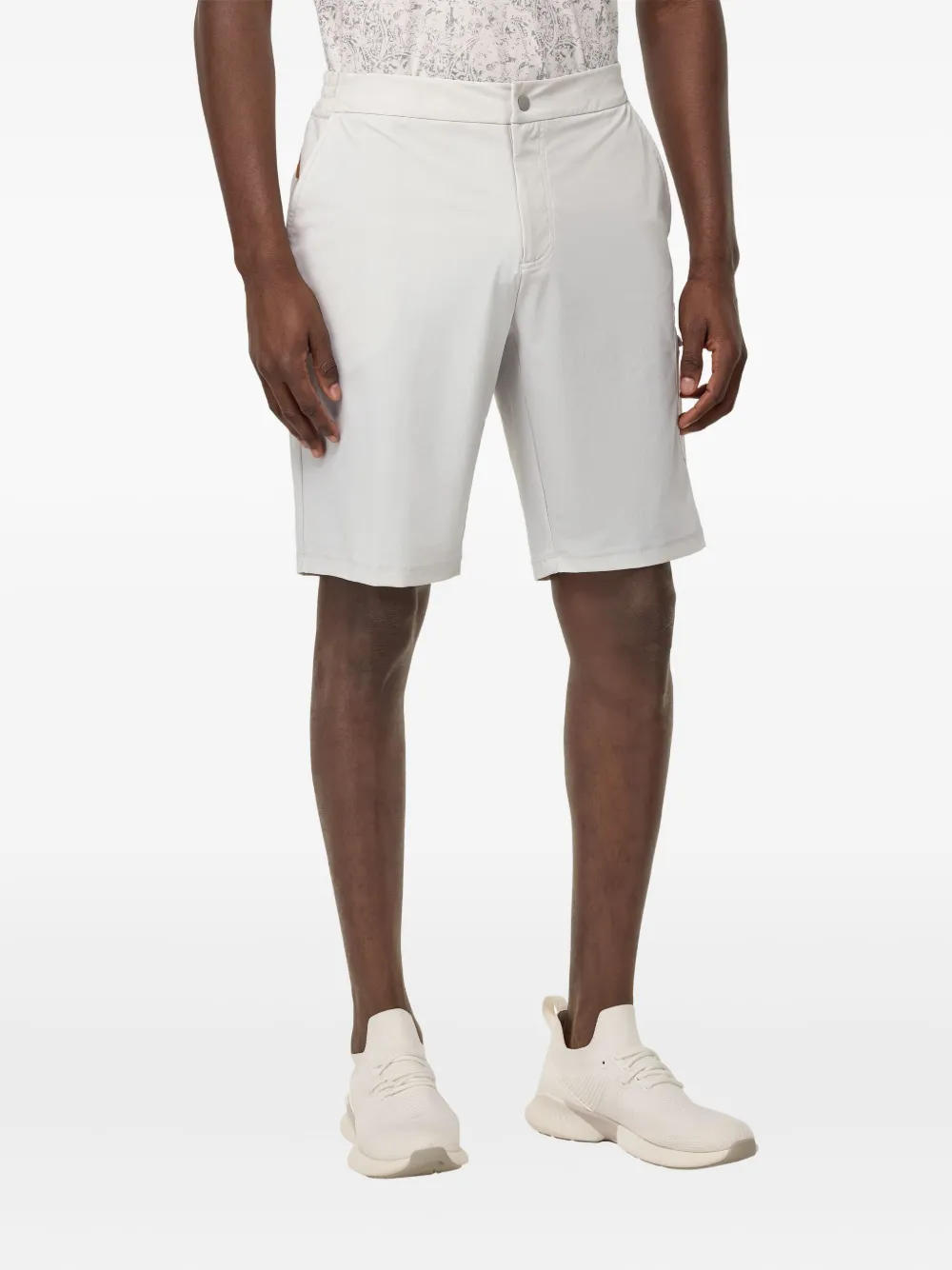 Boggi Milano Shorts met elastische tailleband en opgestikte zak Wit