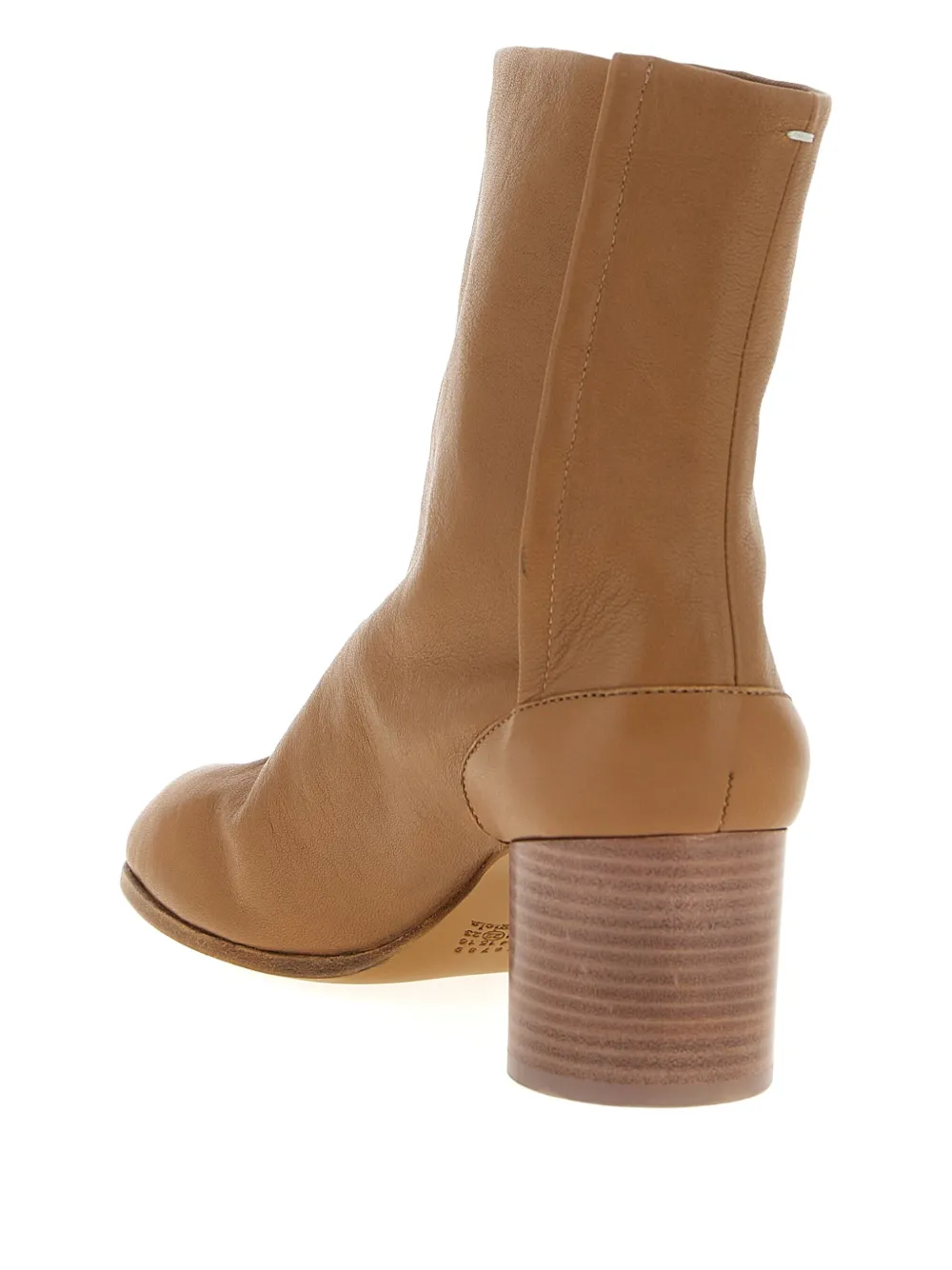 Maison Margiela 60mm Tabi Cylindrical-heel Boots In Brown