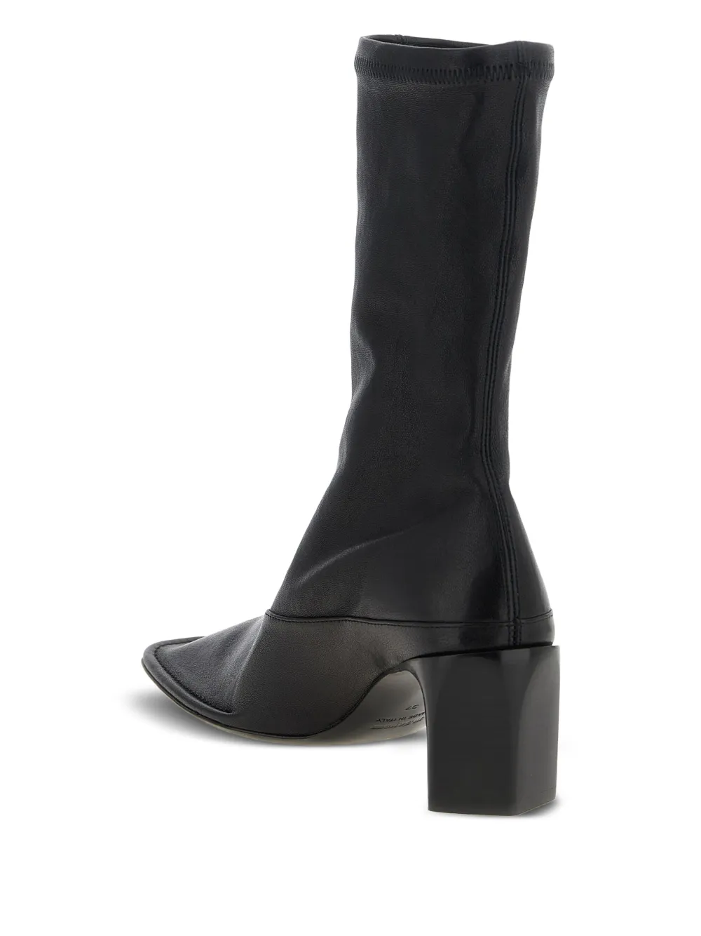Jil Sander 65mm leather boots Black
