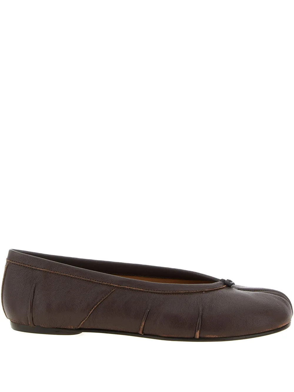 Maison Margiela Tabi split-toe knot ballet flats Brown