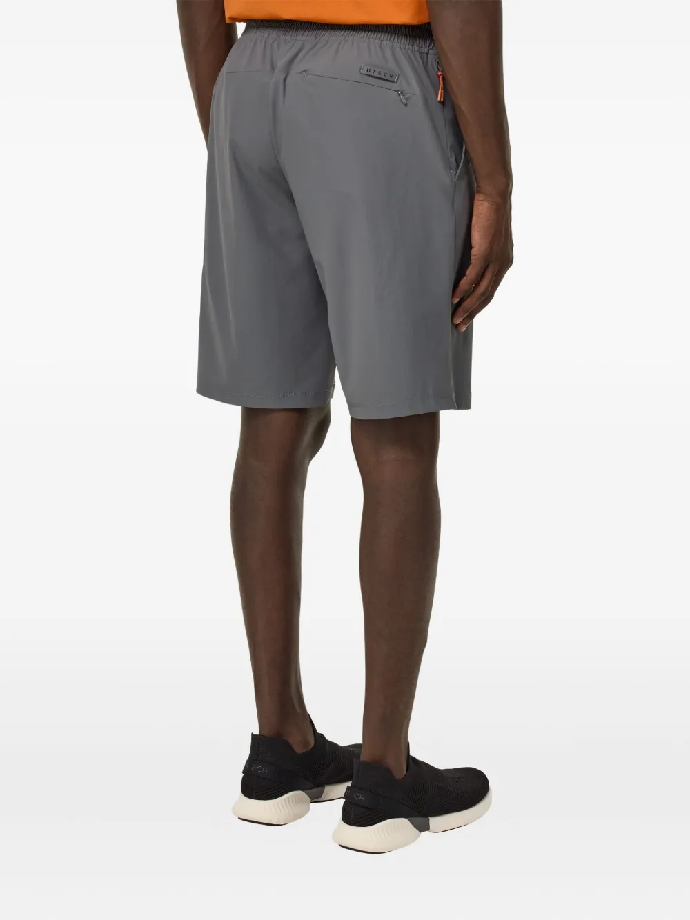 Boggi Milano Shorts met elastische tailleband en opgestikte zak Grijs