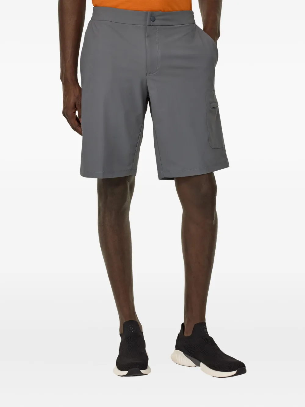 Boggi Milano Shorts met elastische tailleband en opgestikte zak Grijs