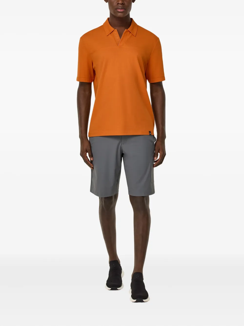 Boggi Milano Shorts met elastische tailleband en opgestikte zak Grijs