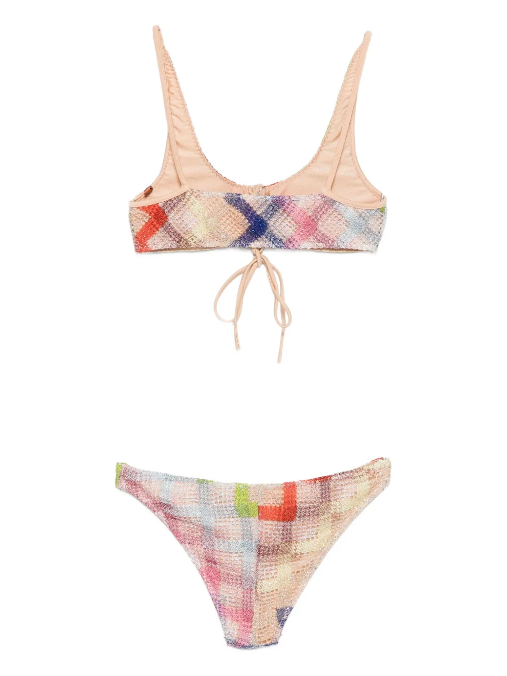 Missoni geometric-pattern bikini Beige