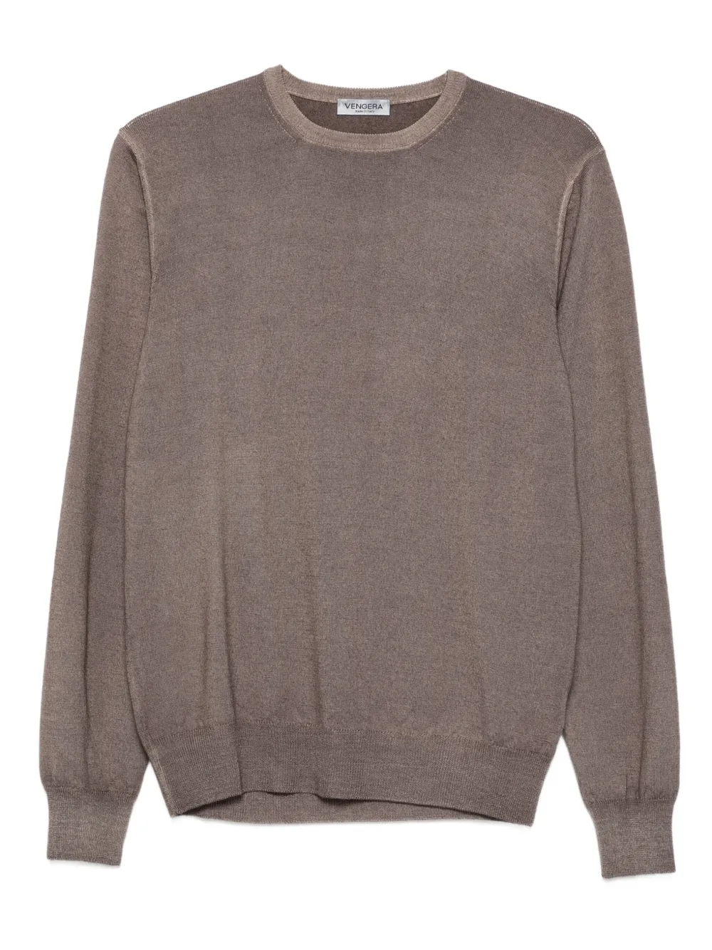 round-neck wool sweater